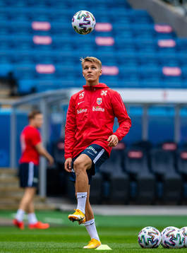 Martin Ødegaard of the Norwegian national football team