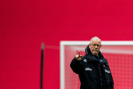 Lars Lagerbäck, head coach of the Norwegian national