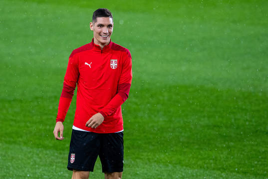 Nikola Milenković of the Serbian national football team