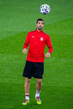 Luka Milivojević of the Serbian national football team