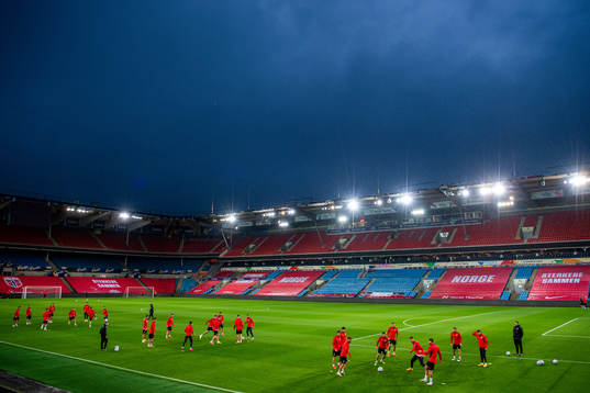 Bläddra bland fler bilder av Football, UEFA Euro Qualifier, play-off, Serbia, training