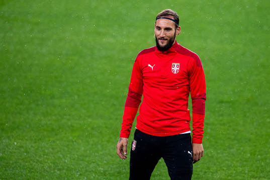 Nemanja Gudelj of the Serbian national football team