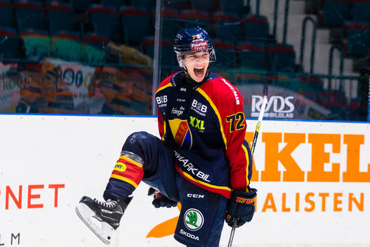 Djurgårdens William Eklund jublar