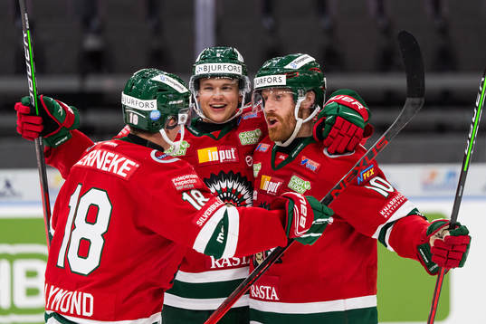 Frölundas Lucas Raymond, Mattias Norlinder och Jens Olsson
