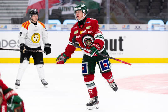 Frölundas Lucas Raymond jublar