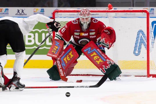 Frölundas målvakt Niklas Rubin
