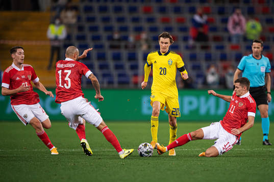 Daler Kuzyaev, Fedor Kudryashov and Roman Zobnin of Russia