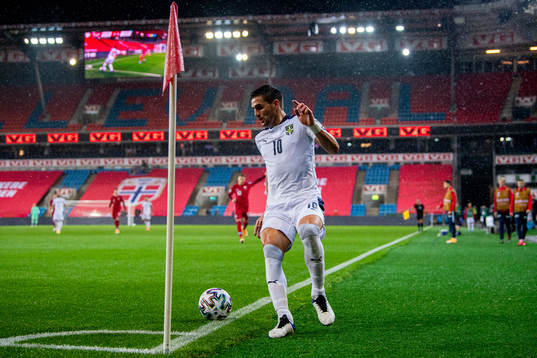 Dusan Tadic of Serbia