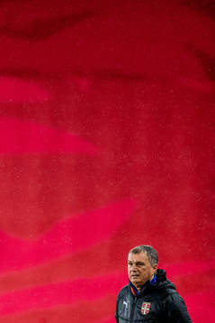 Ljubisa Tumbakovic, head coach of Serbia