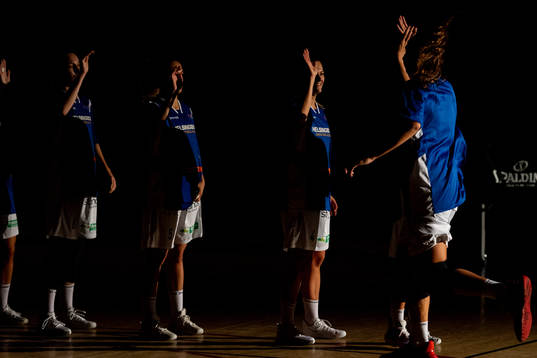 Helsingborgs Vasiliki Louka gör entré till basketmatchen