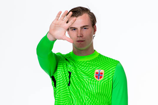 Goalkeeper Kristoffer Klaesson of the Norwegian national