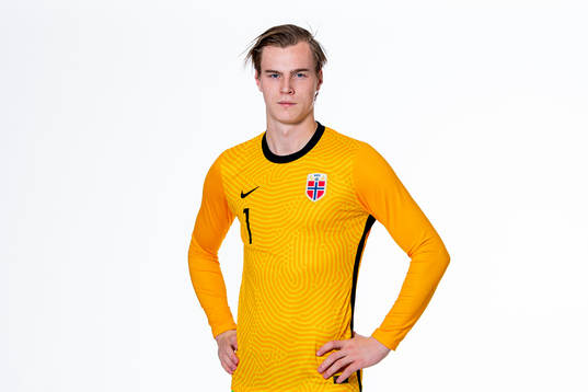 Goalkeeper Kristoffer Klaesson of the Norwegian national