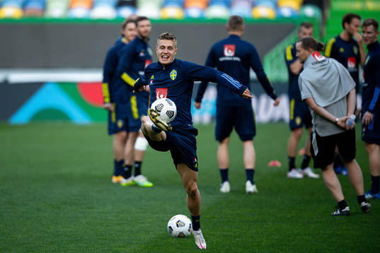 Mattias Svanberg of the Swedish national football team