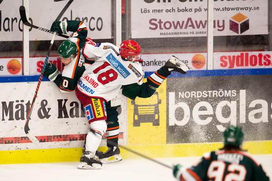 Kristianstads Kalle Miketinac och Modos Tobias Viklund