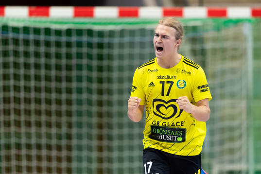 Sävehofs Sebastian Spante jublar