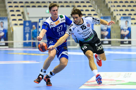 Alingsås Andreas Lang och IFK Ystads Christoffer Nilsson