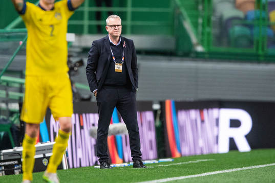 head coach Janne Andersson of Sweden