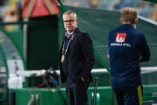 head coach Janne Andersson of Sweden