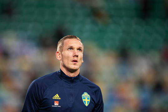 Goalkeeper Robin Olsen of Sweden