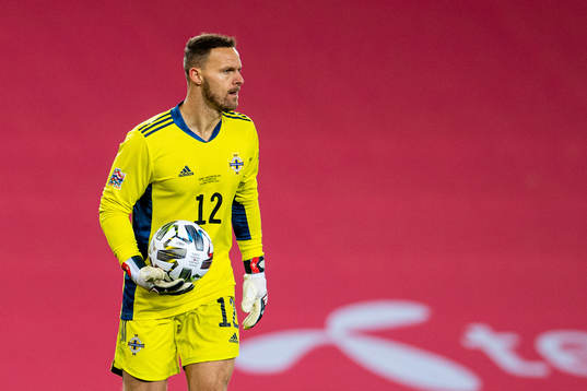 Goalkeeper Trevor Carson of Northern Ireland