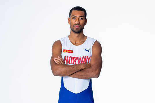 Jonathan Quarcoo of the Norwegian national athletics team