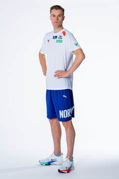 Filip Ingebrigtsen of the Norwegian national athletics team