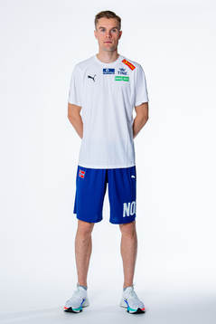 Filip Ingebrigtsen of the Norwegian national athletics team
