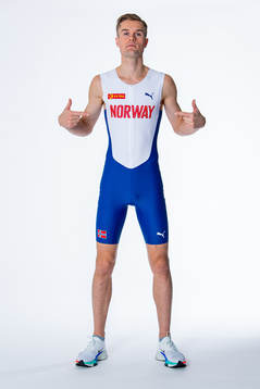 Filip Ingebrigtsen of the Norwegian national athletics team