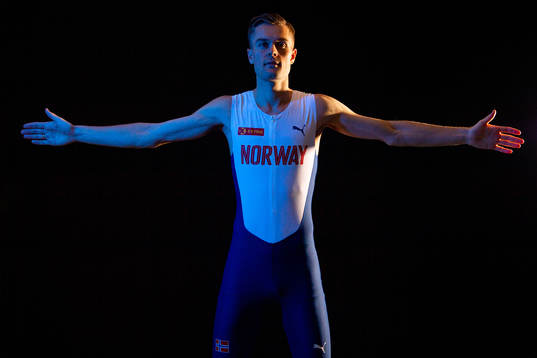 Filip Ingebrigtsen of the Norwegian national athletics team