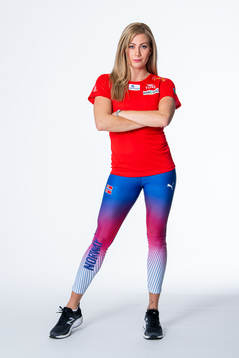 Isabelle Pedersen of the Norwegian national athletics team