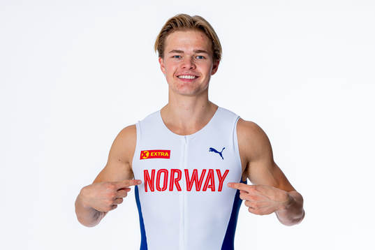Sondre Guttormsen of the Norwegian national athletics team