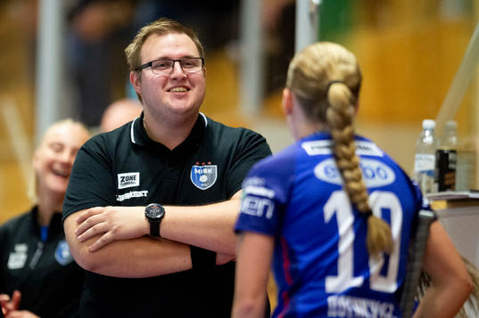 Munka-Ljungbys tränare Marcus Hedlund och Wilma Holmkvist