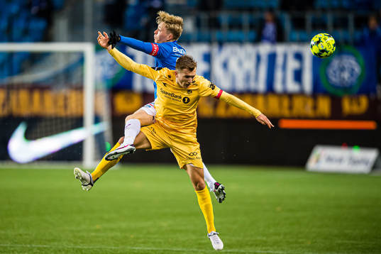 Ola Brynhildsen of Molde and Morten Ågnes Konradsen of