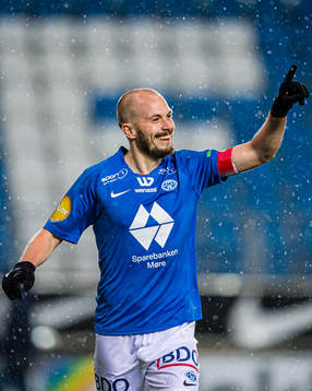 Eirik Hestad of Molde celebrates