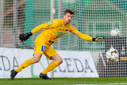 Varbergs målvakt August Strömberg