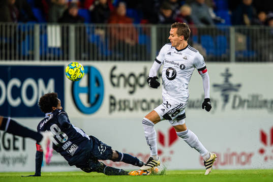 Amin Soleiman Askar of Kristiansund and Anders Ågnes