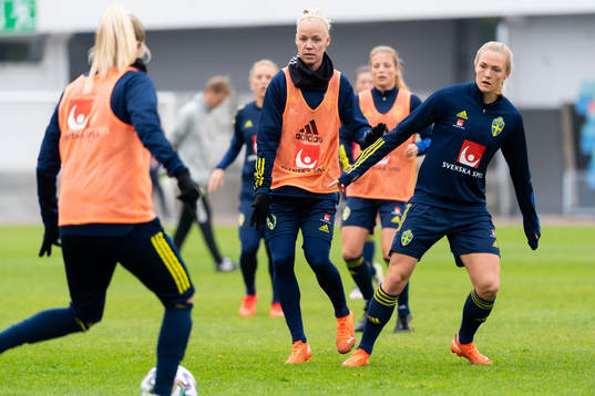 Caroline Seger and Magdalena Eriksson