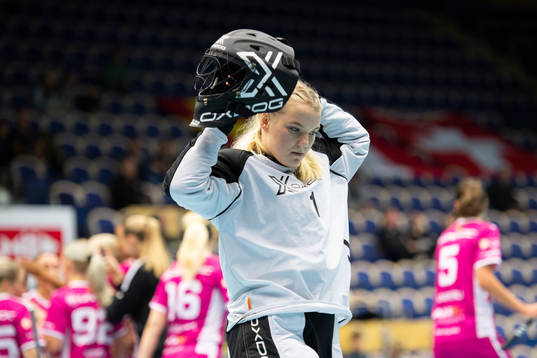 Lunds målvakt Sara Gemback deppar medan malmös spelare
