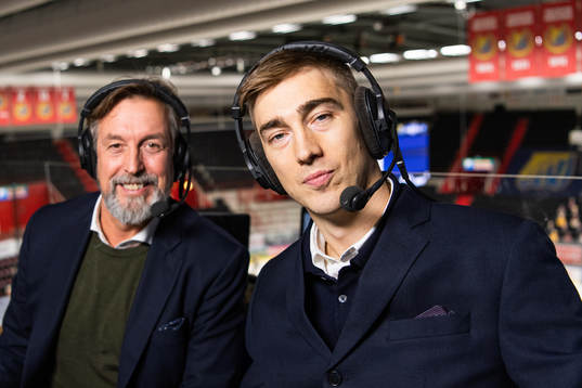 s kommentatorer Åke Unger och Tobias Forsberg