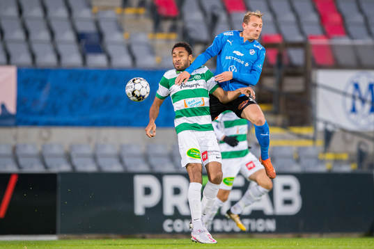 Västerås Brian Span och Halmstads Joel Allansson