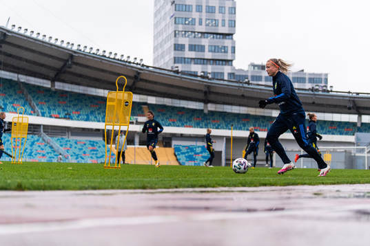 Bläddra bland fler bilder av Football, UEFA Women's Euro Qualifier, Sweden, Practice 