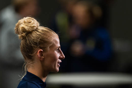 Sofia Jakobsson is interviewed
