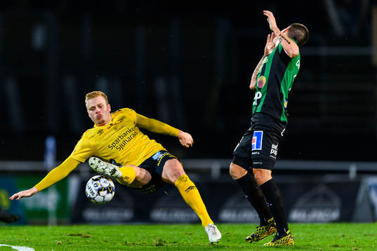 Elfsborgs Per Frick och Varbergs Jon Birkfeldt