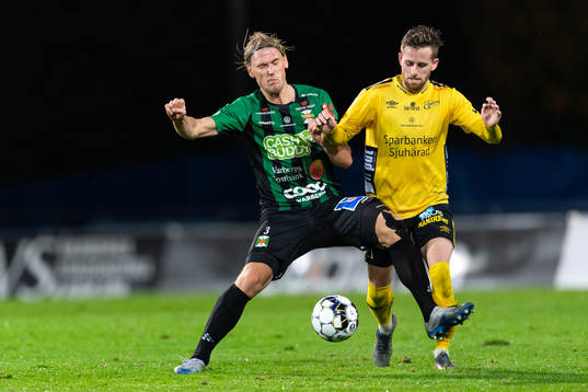 Varbergs Hampus Zachrisson och Elfsborgs Rasmus Alm