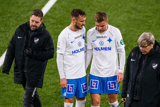 IFK Norrköpings Christoffer Nyman lämnar planen