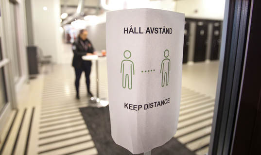 Information om Corona om att hålla avstånd