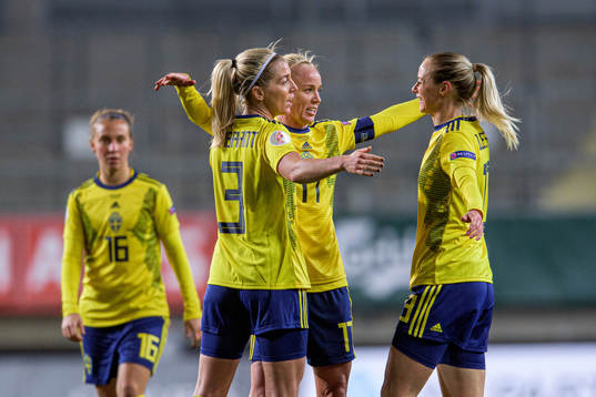 Linda Sembrant , Caroline Seger and Amanda Ilestedt of