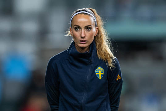 Kosovare Asllani of Sweden at the line up