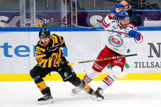 Jacob Olofsson och Oskarshamns Kim Rosdahl