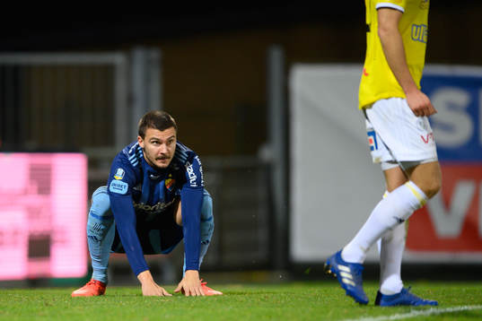 Djurgårdens Erik Berg deppar